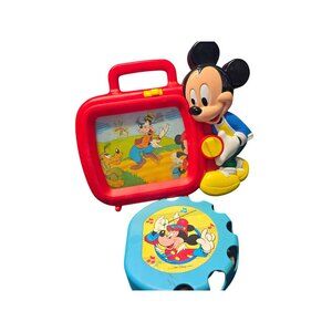 Vintage Disney Mickey Mouse Musical Toy Lot